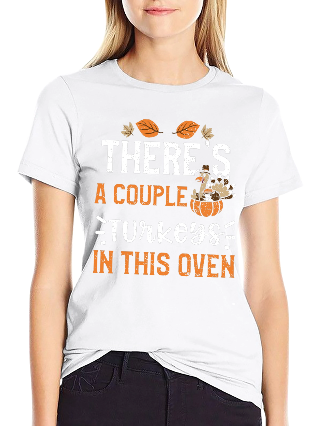 Funny Thanksgiving Pregnancy T-Shirt