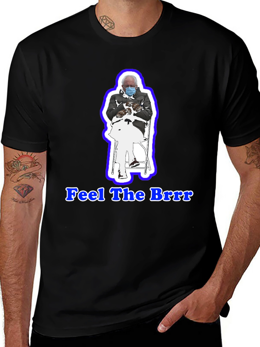 Feel the Brrr! Bernie Mittens T-Shirt
