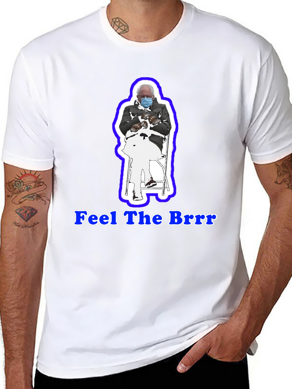 Feel the Brrr! Bernie Mittens T-Shirt