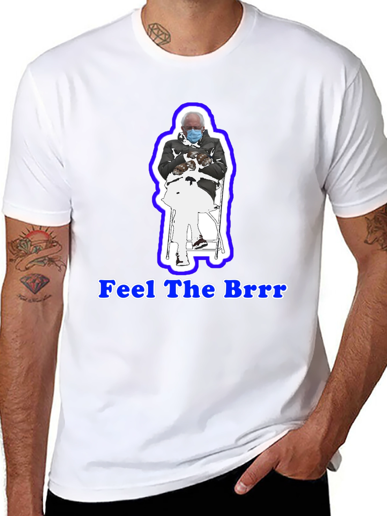 Feel the Brrr! Bernie Mittens T-Shirt