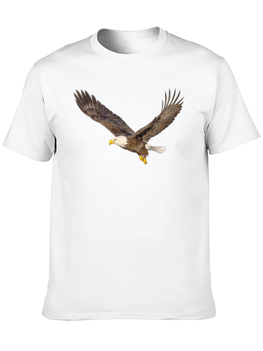 Black T-Shirt with Eagle Print