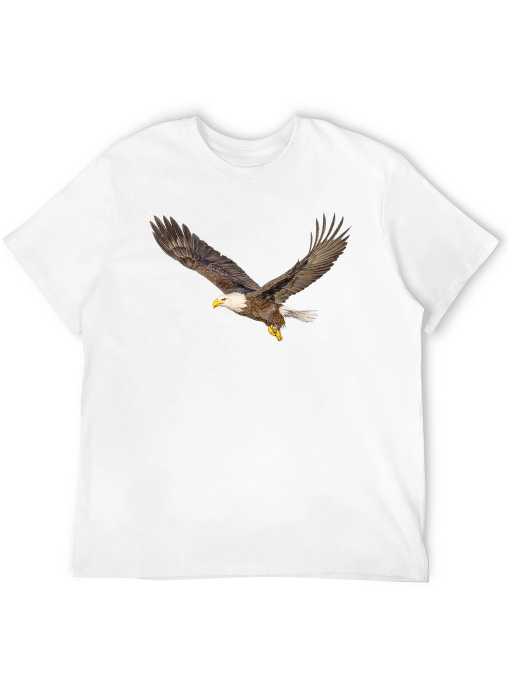 Black T-Shirt with Eagle Print