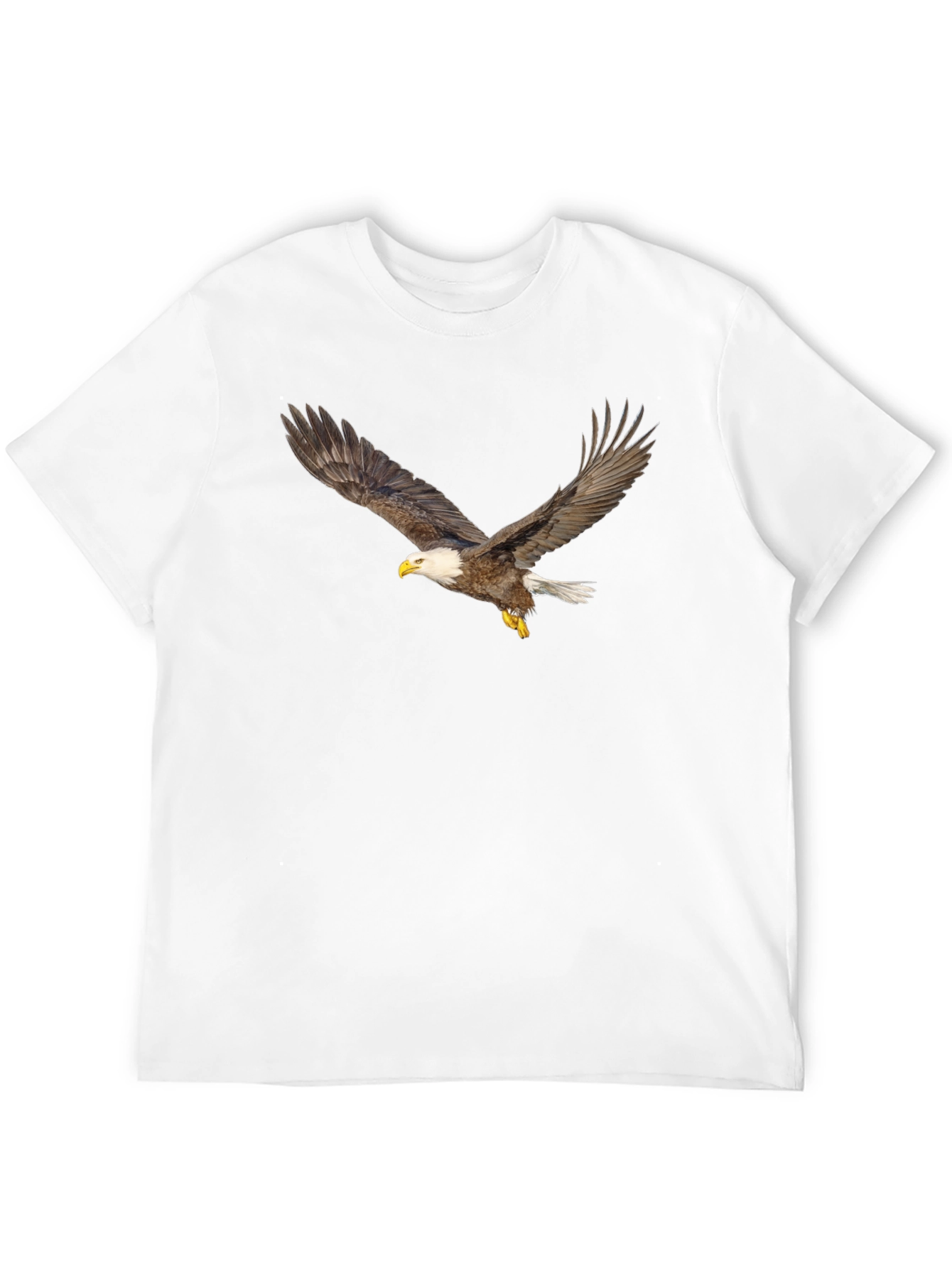 Black T-Shirt with Eagle Print