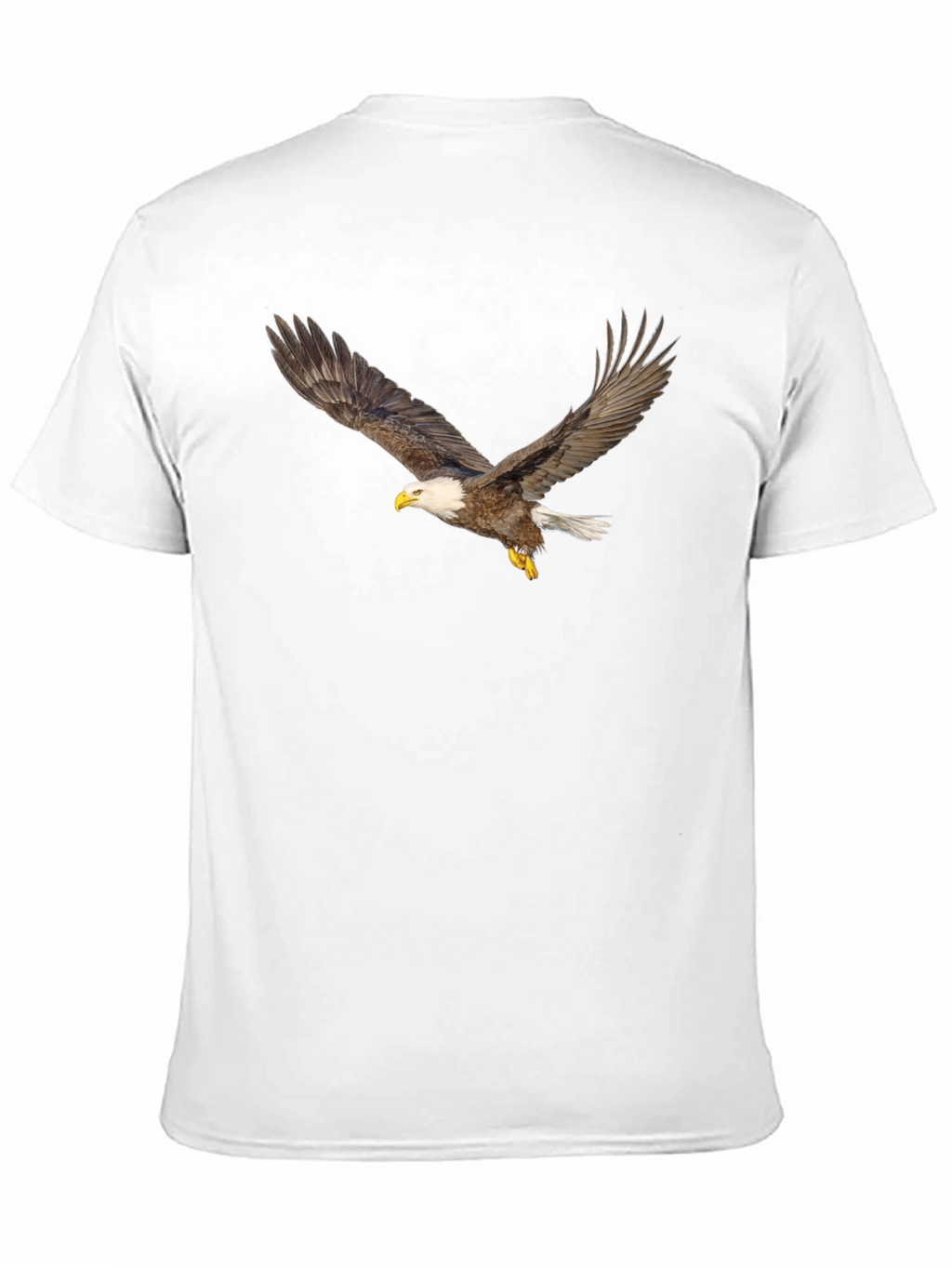 Black T-Shirt with Eagle Print