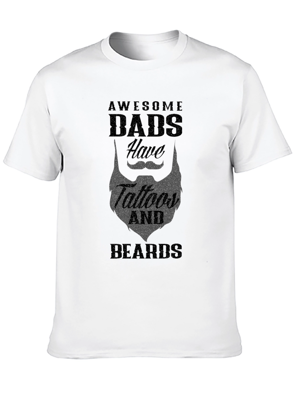 Awesome Dads Tattoos & Beards Graphic Tee