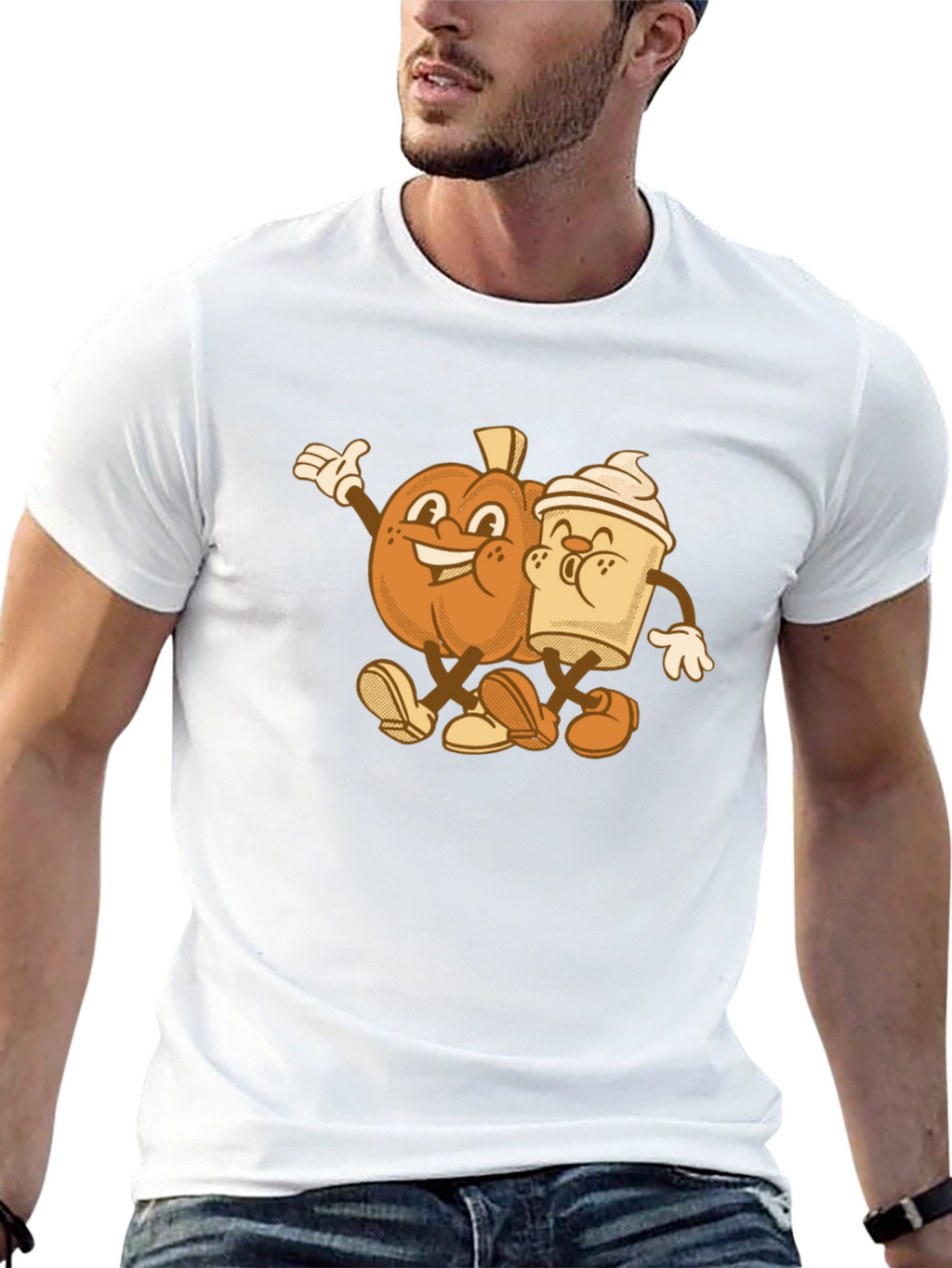 Pumpkin Spice Best Friends Graphic T-Shirt