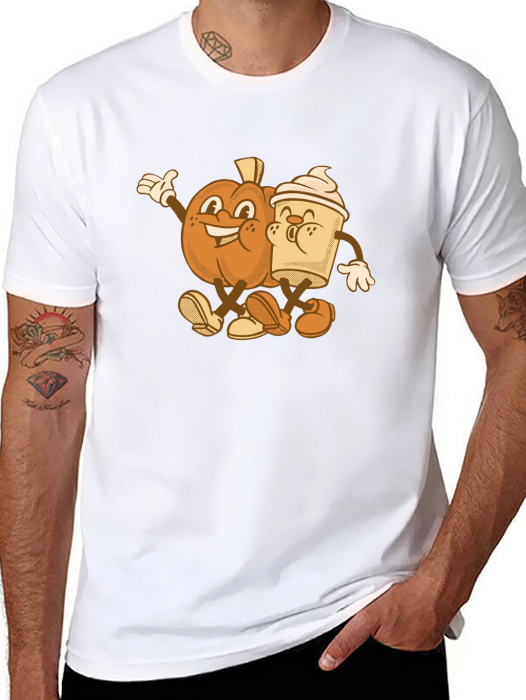 Pumpkin Spice Best Friends Graphic T-Shirt