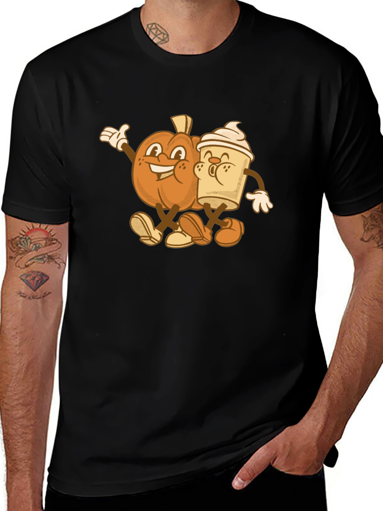 Pumpkin Spice Best Friends Graphic T-Shirt