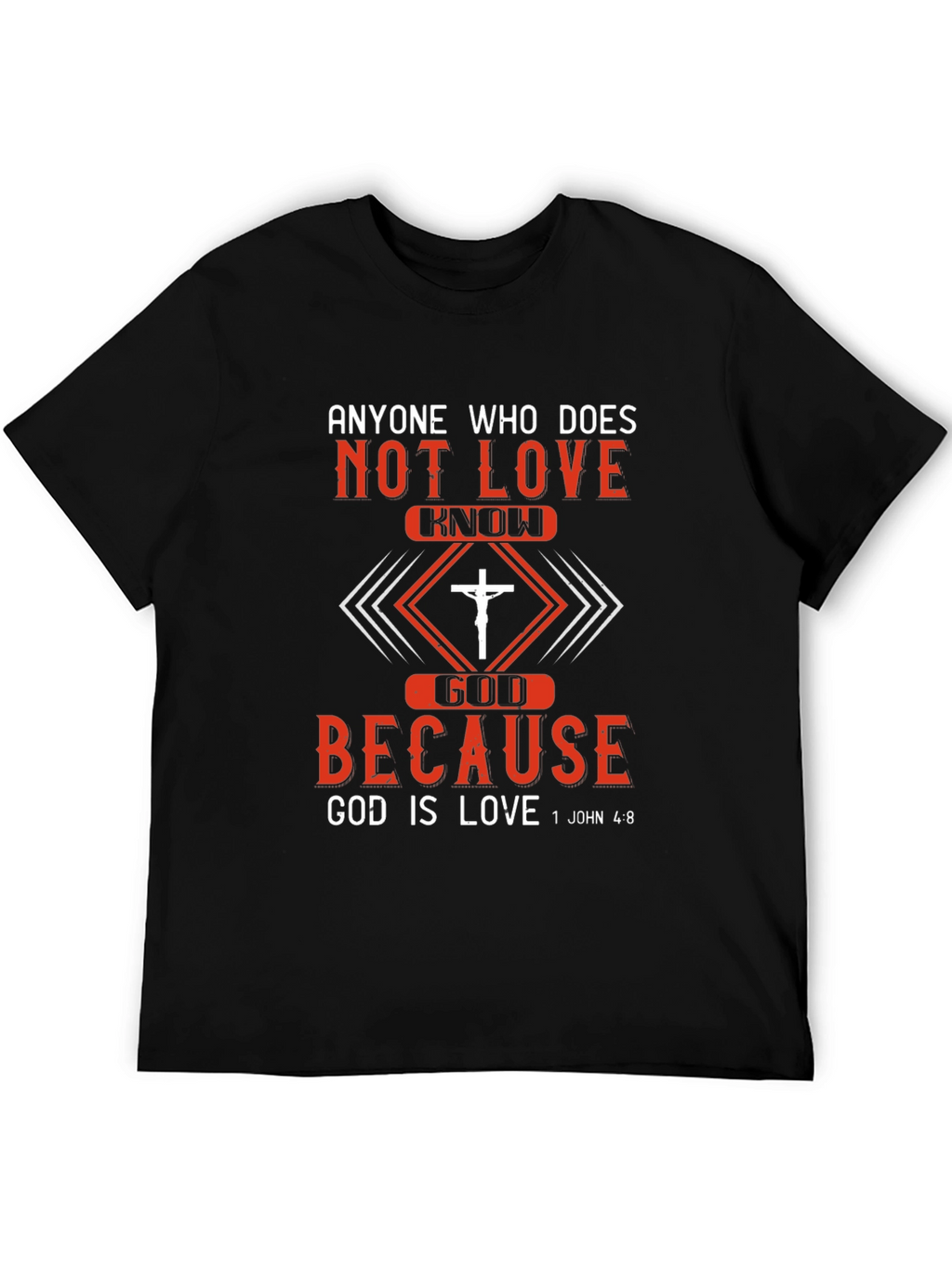 Christian T-Shirt: God is Love - Mens Graphic Tee