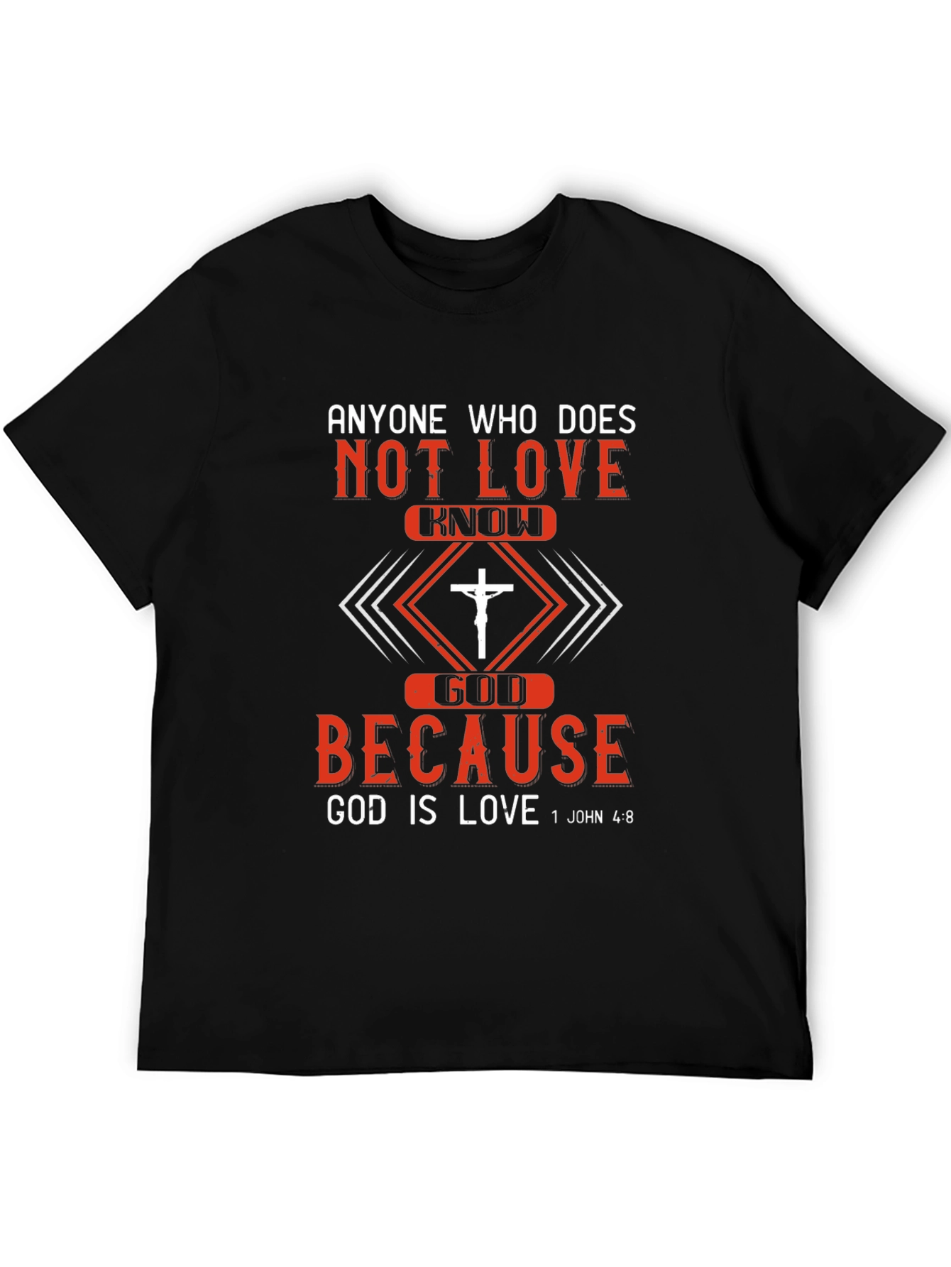 Christian T-Shirt: God is Love - Mens Graphic Tee