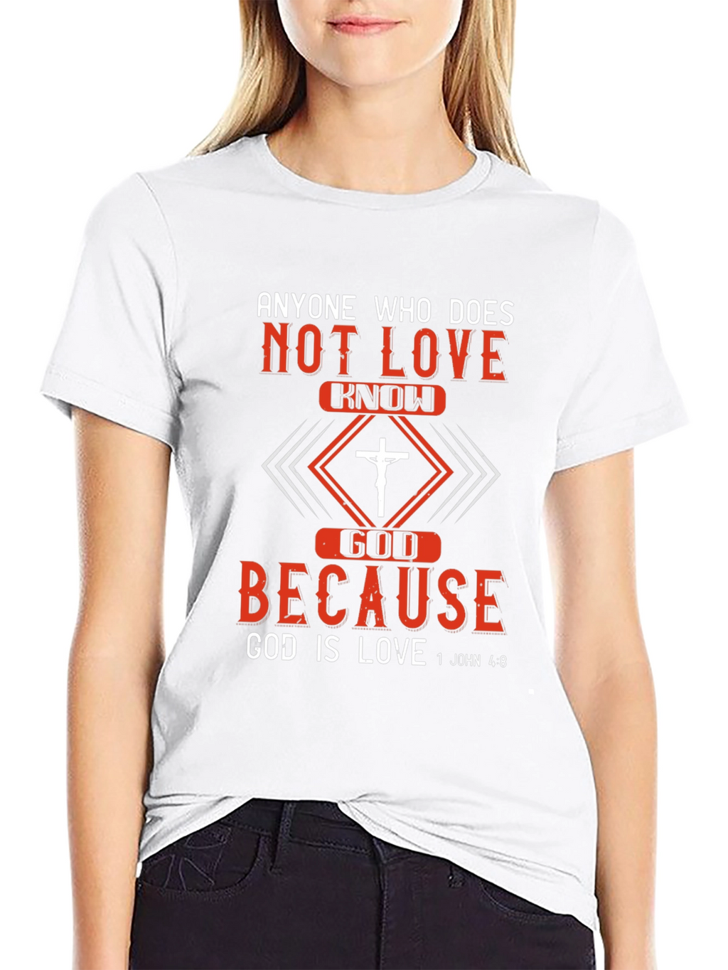 Christian T-Shirt: God is Love - Mens Graphic Tee