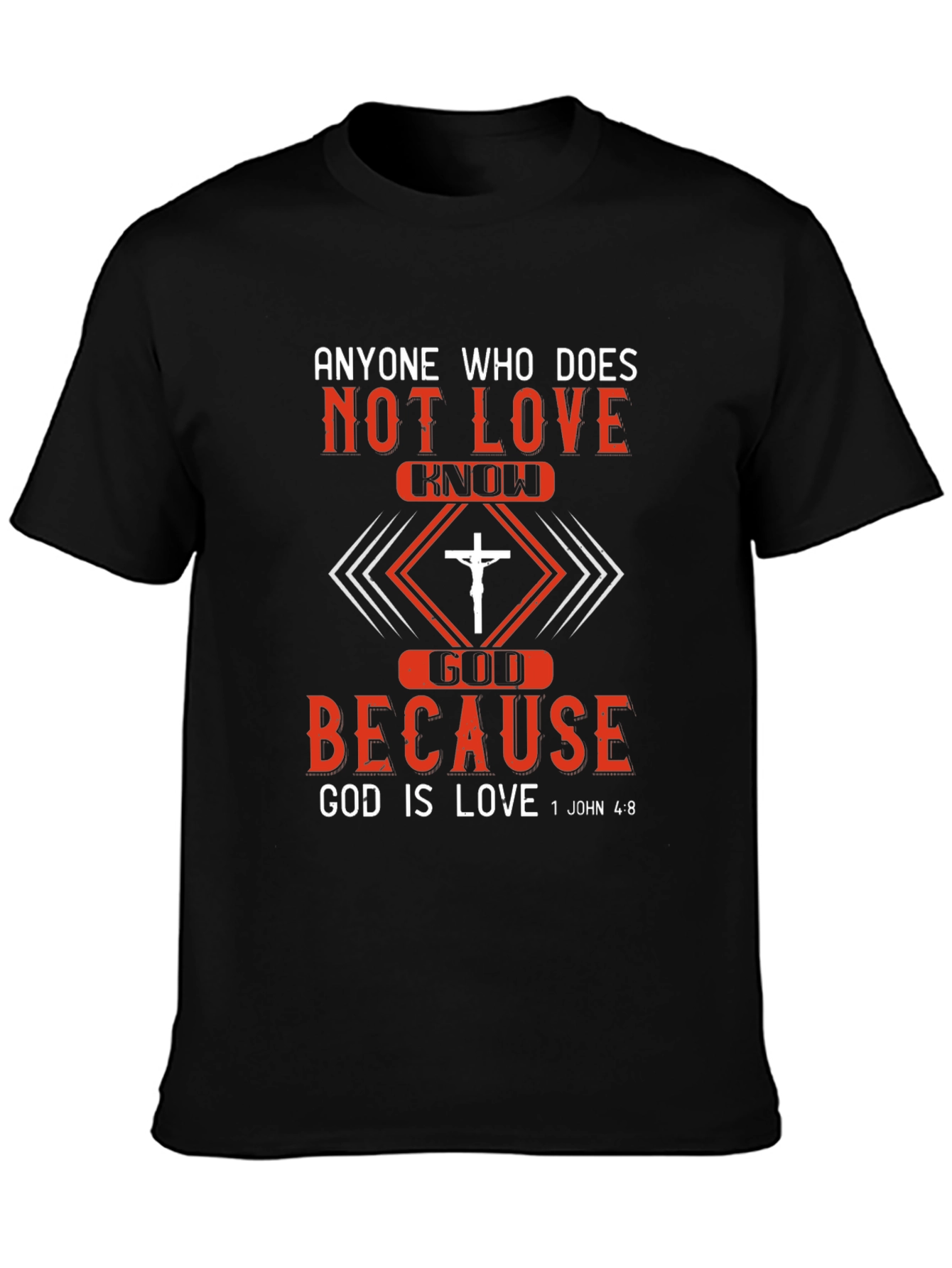 Christian T-Shirt: God is Love - Mens Graphic Tee