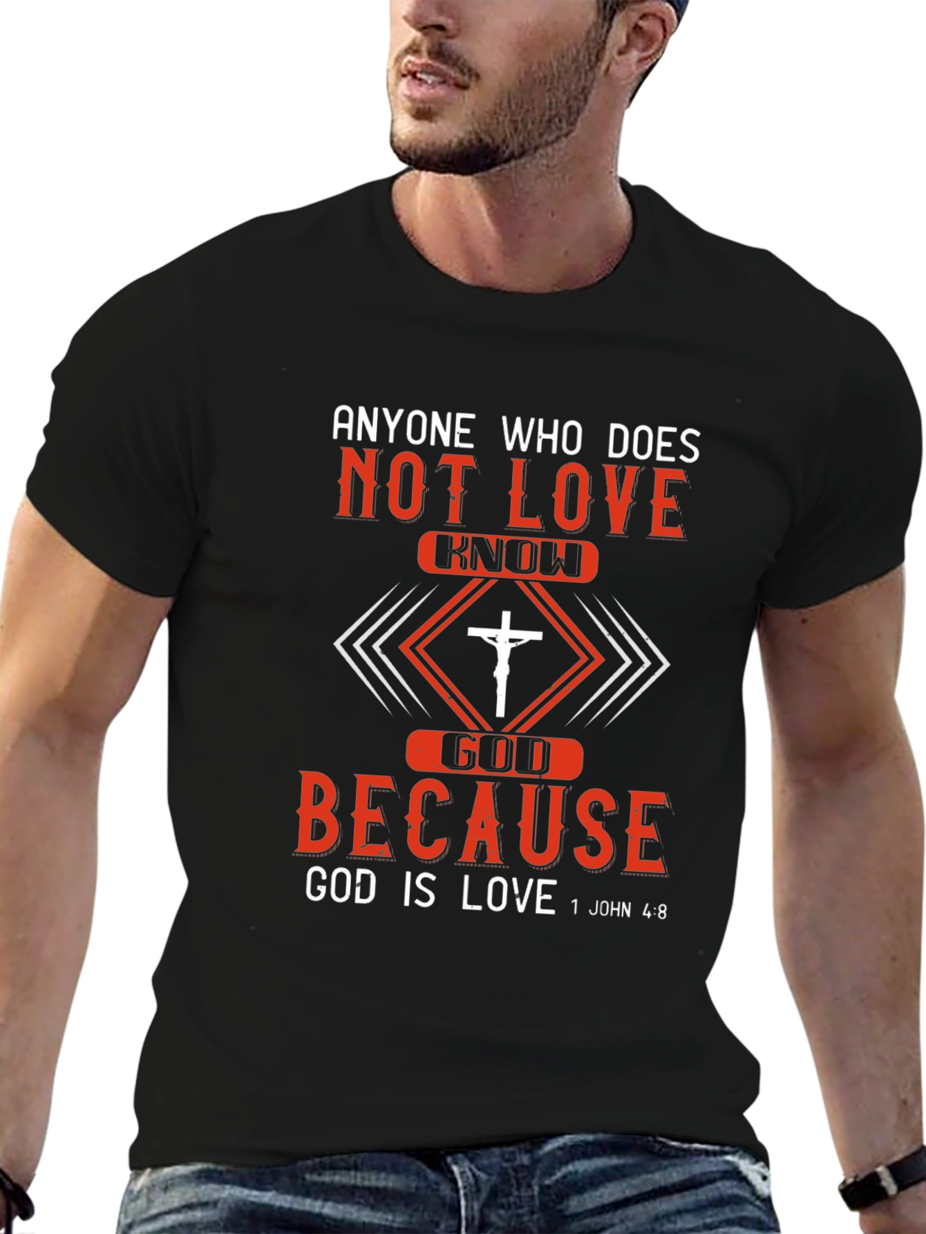 Christian T-Shirt: God is Love - Mens Graphic Tee