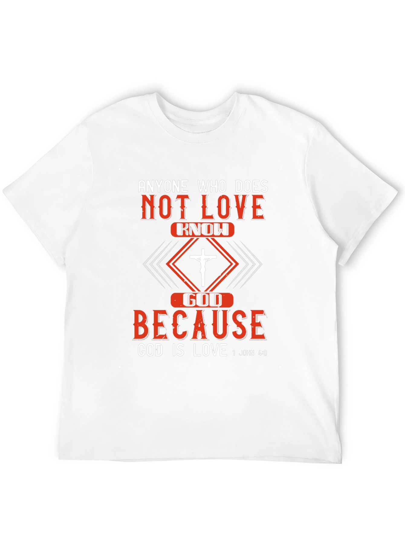 Christian T-Shirt: God is Love - Mens Graphic Tee