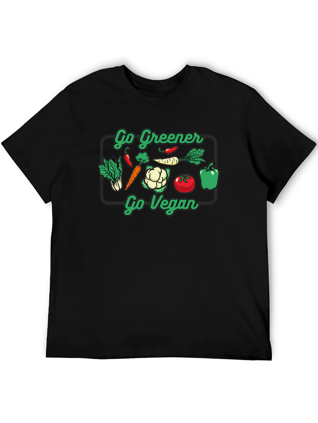 Go Greener Go Vegan Graphic Tee