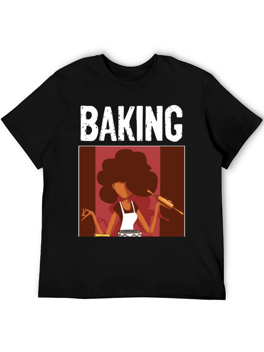 Baking T-Shirt - Afro Baker Design