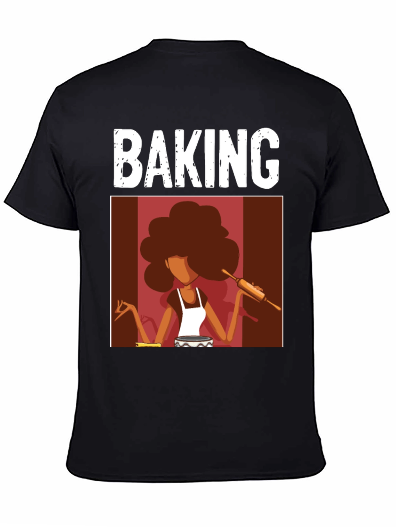 Baking T-Shirt - Afro Baker Design