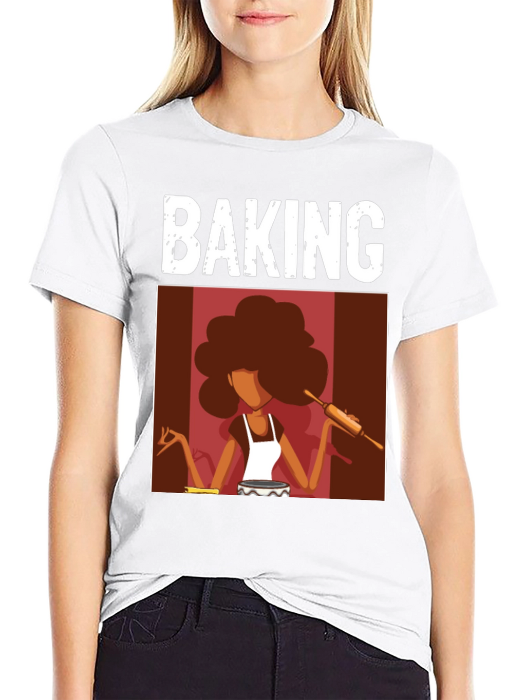Baking T-Shirt - Afro Baker Design
