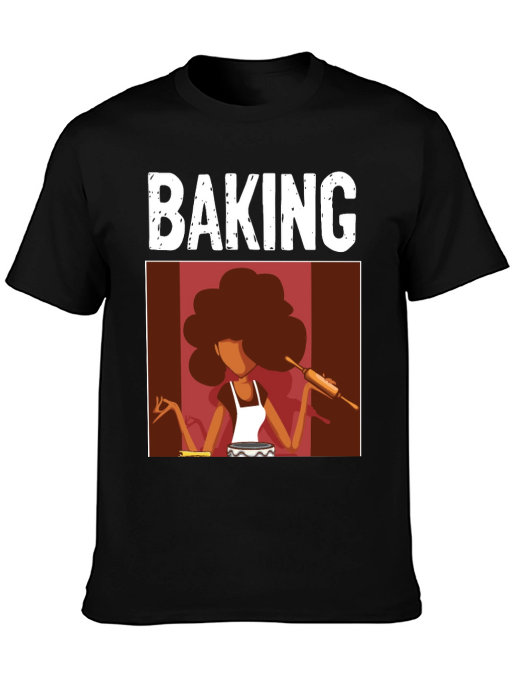 Baking T-Shirt - Afro Baker Design