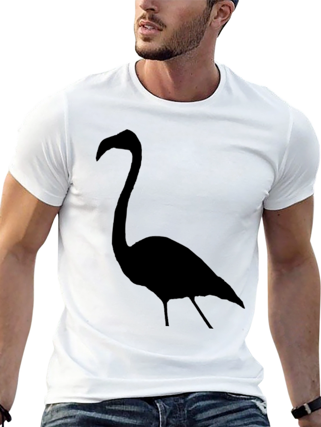 Black Flamingo Graphic T-Shirt