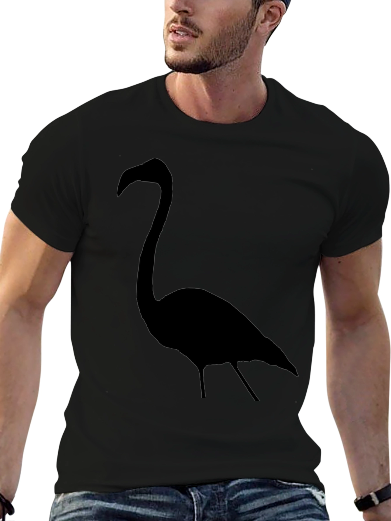 Black Flamingo Graphic T-Shirt