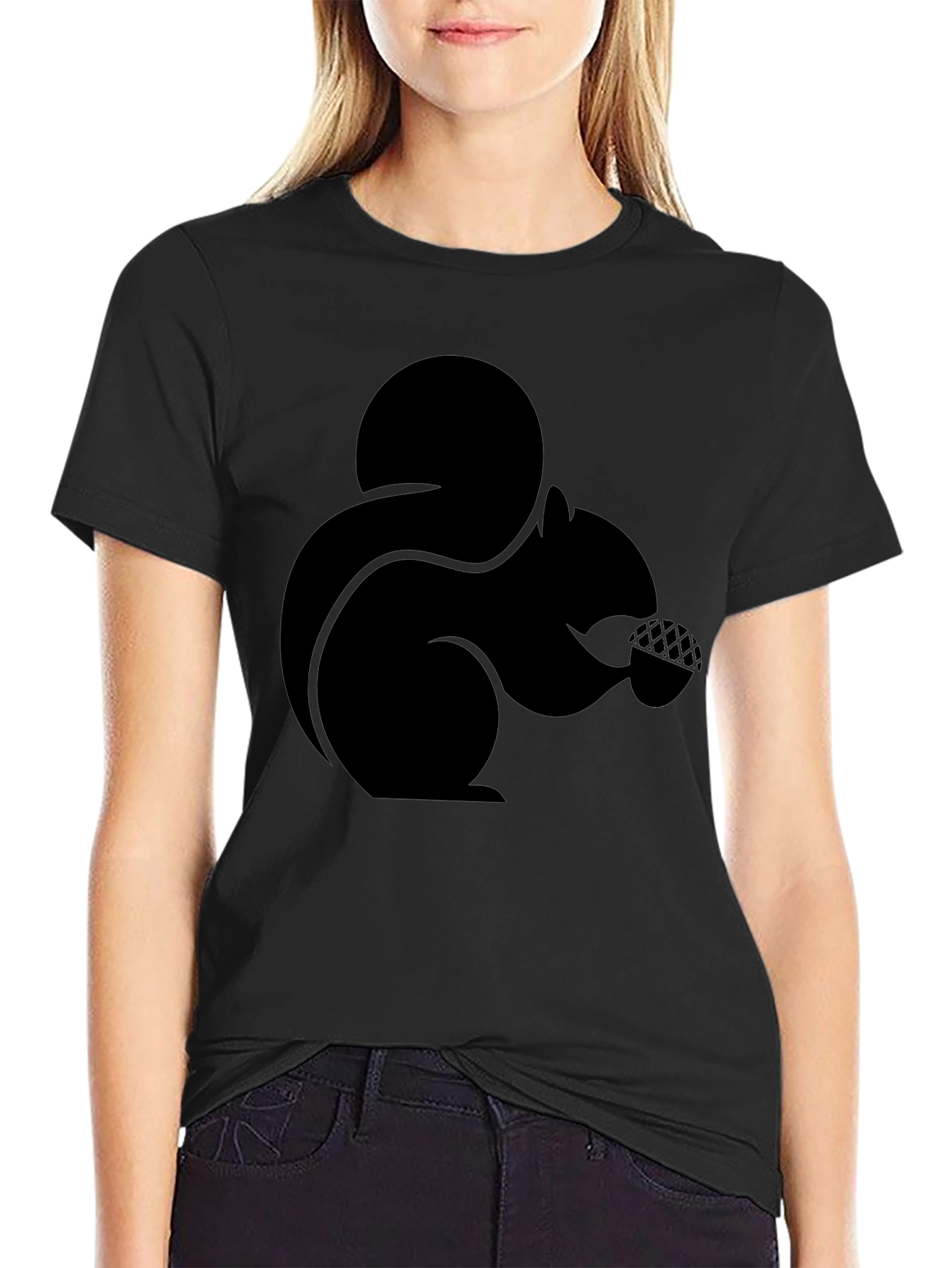Black Squirrel Graphic Tee - Nature Lovers Gift