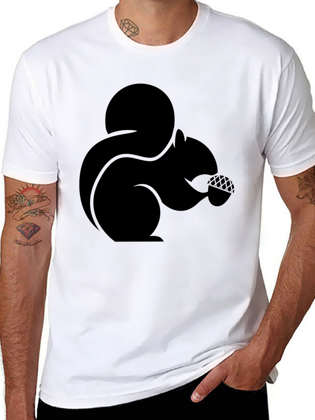 Black Squirrel Graphic Tee - Nature Lovers Gift