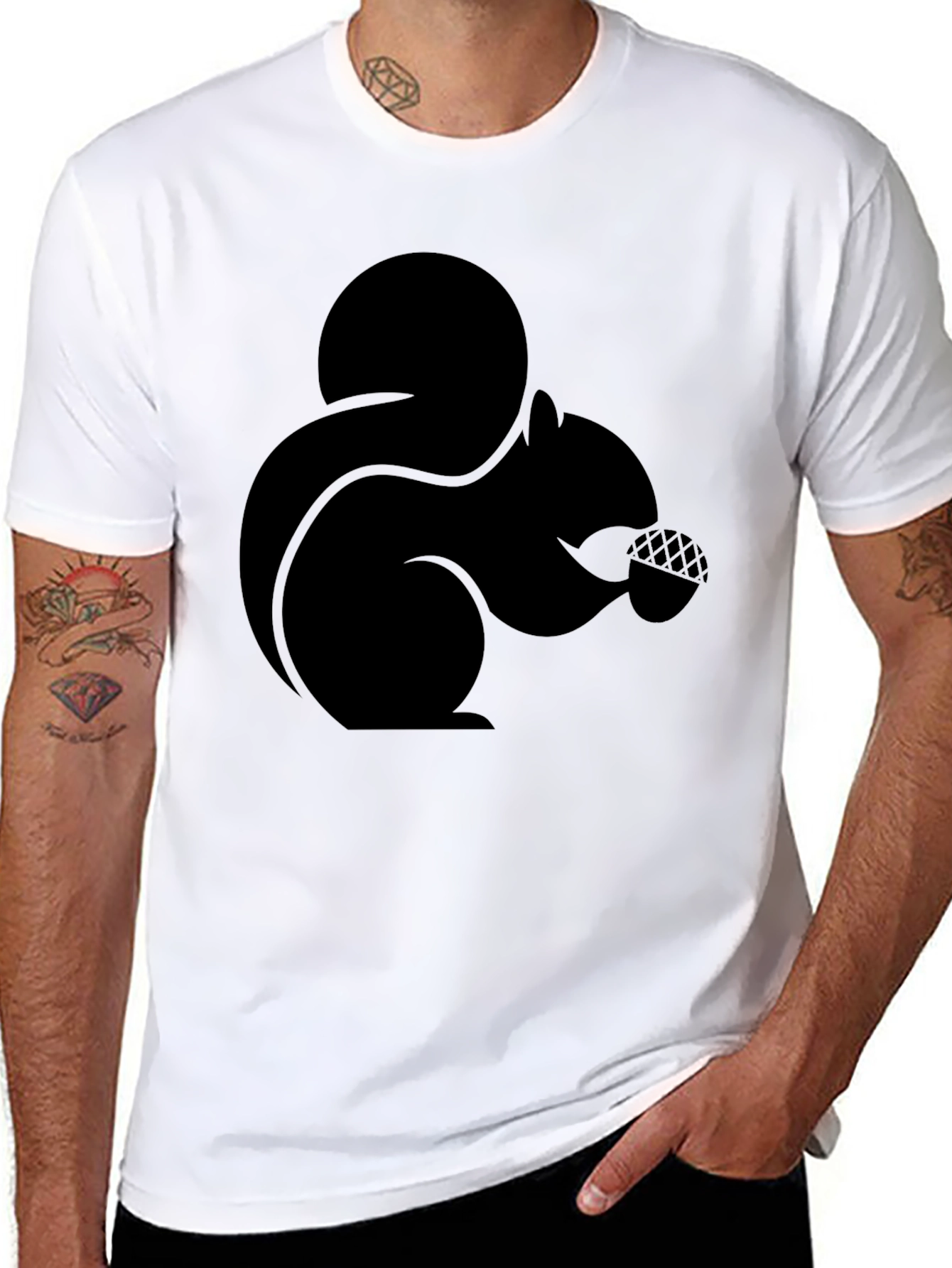 Black Squirrel Graphic Tee - Nature Lovers Gift