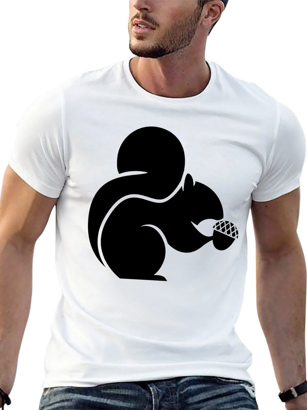 Black Squirrel Graphic Tee - Nature Lovers Gift