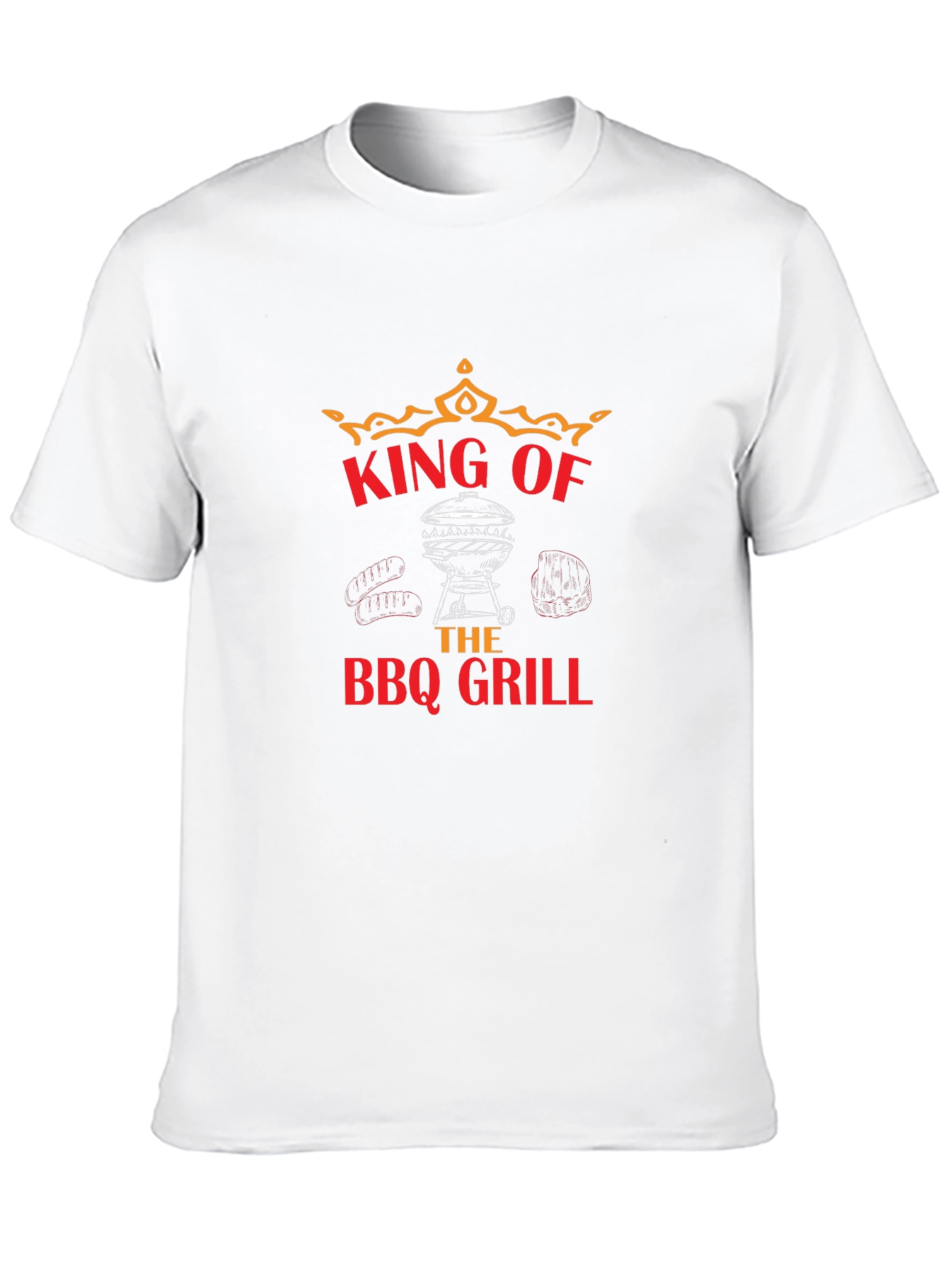 King of the BBQ Grill Black T-Shirt