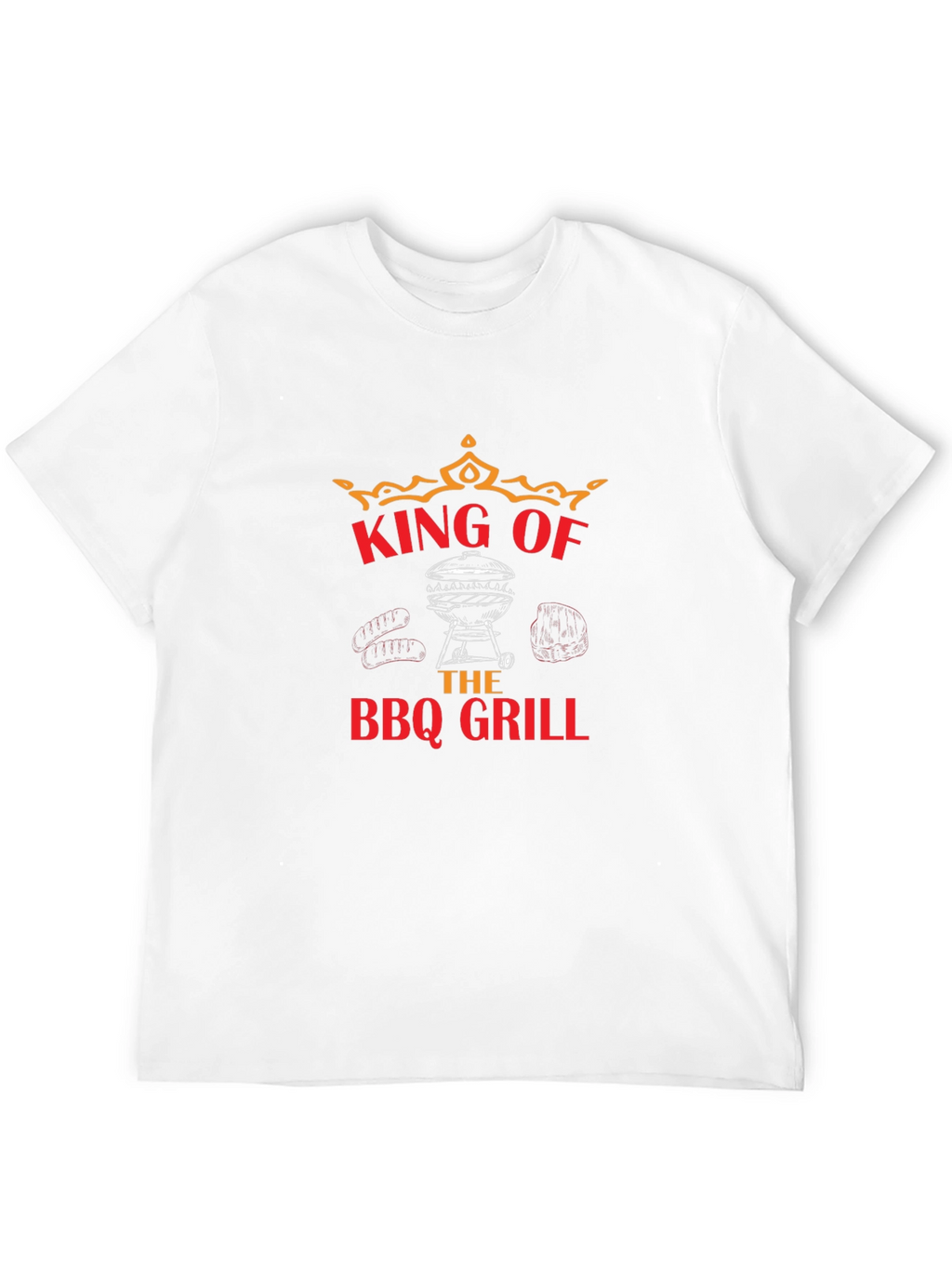 King of the BBQ Grill Black T-Shirt