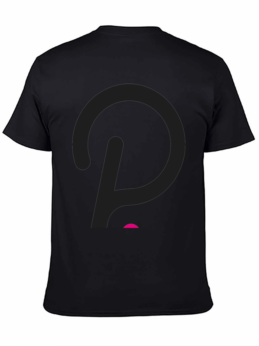 Modern Black T-Shirt with Abstract Logo