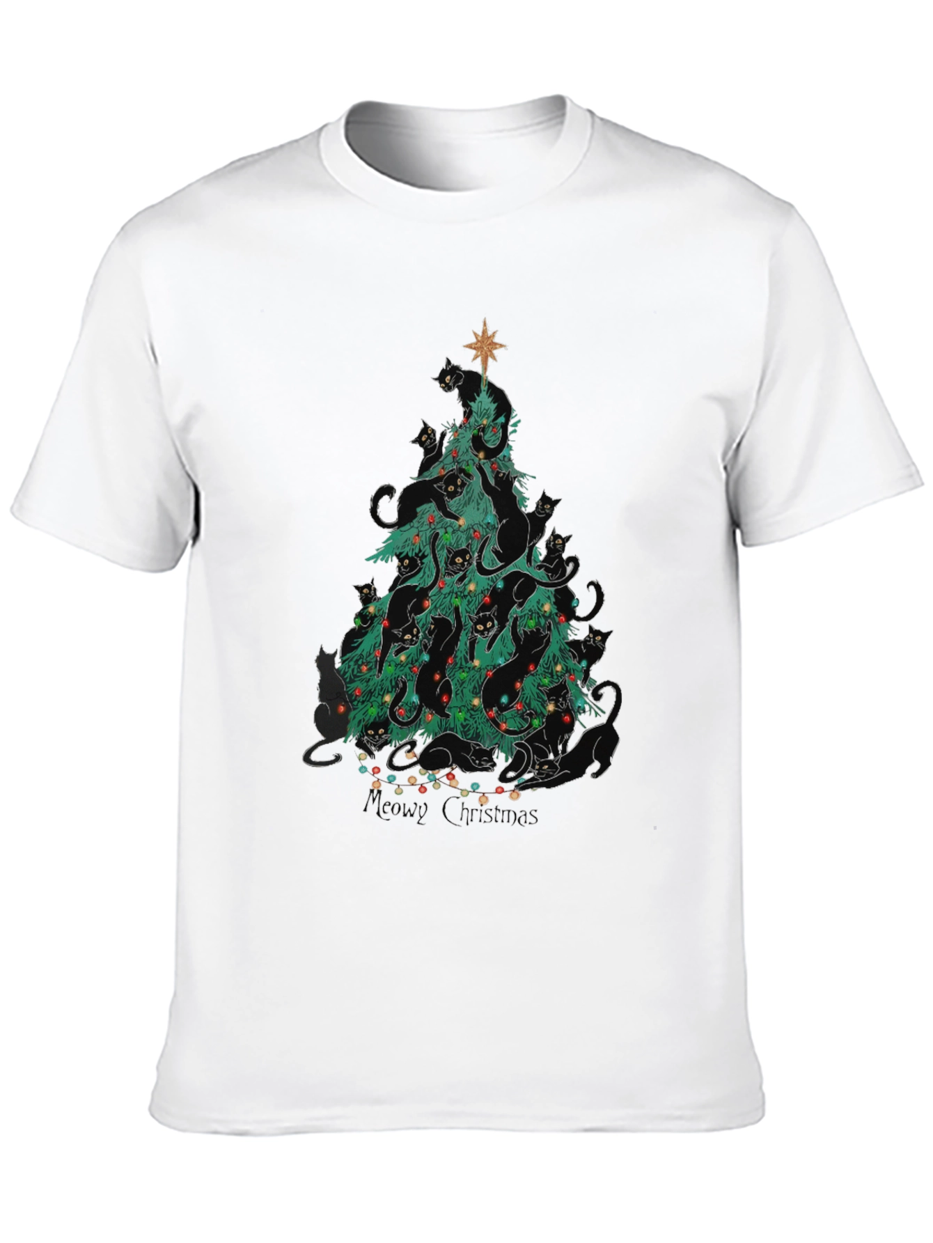 Cat Christmas Tree T-Shirt