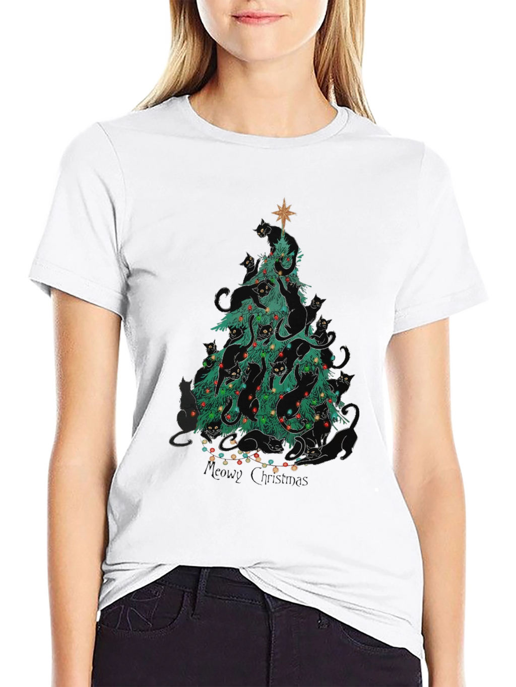 Cat Christmas Tree T-Shirt