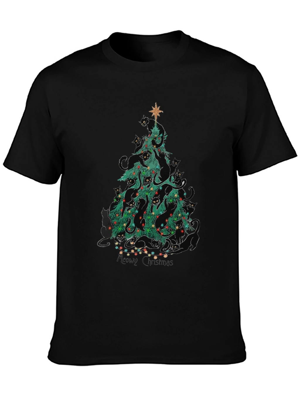 Cat Christmas Tree T-Shirt
