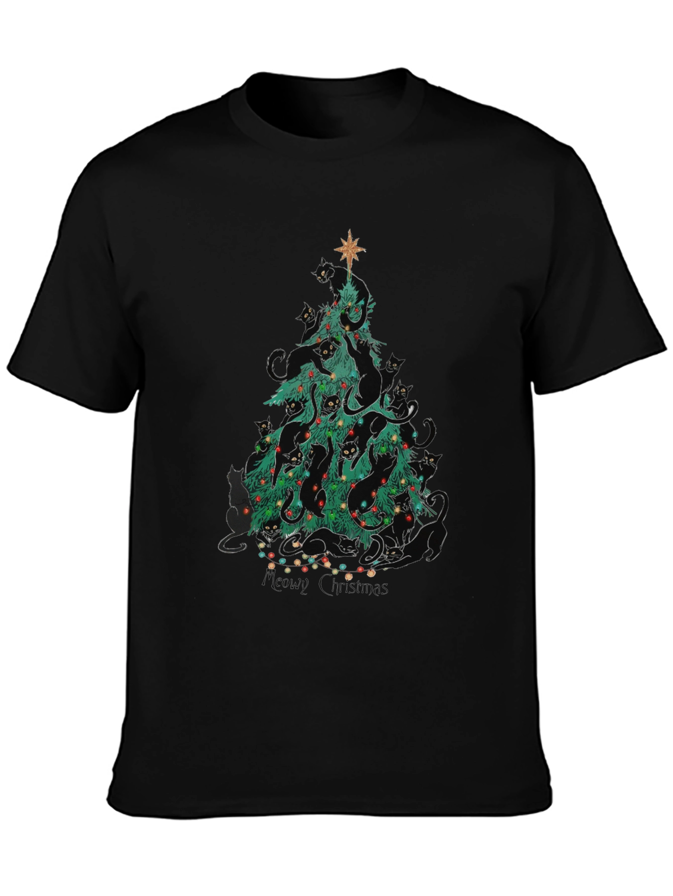 Cat Christmas Tree T-Shirt