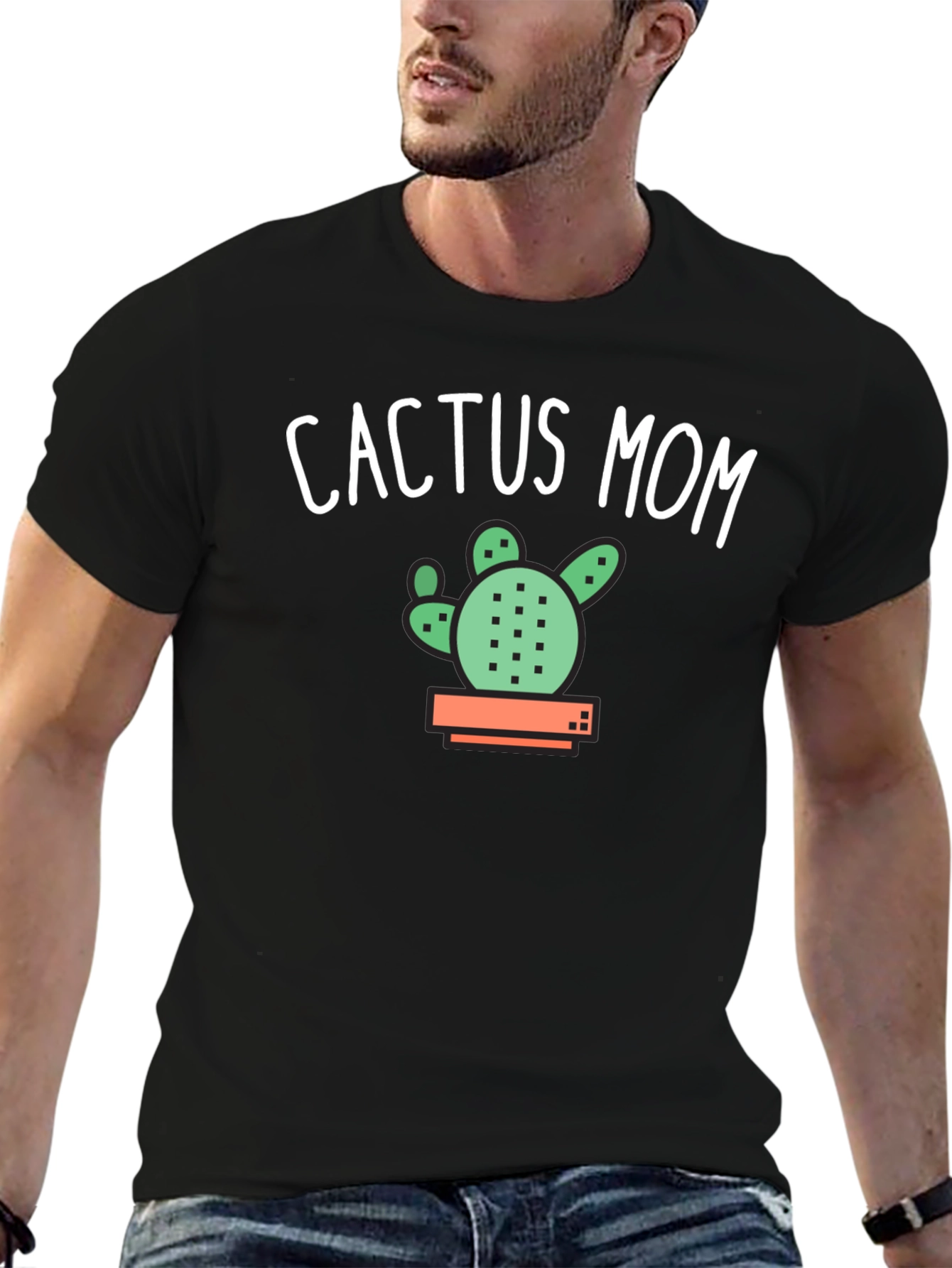 Cactus Mom Graphic Tee - Black