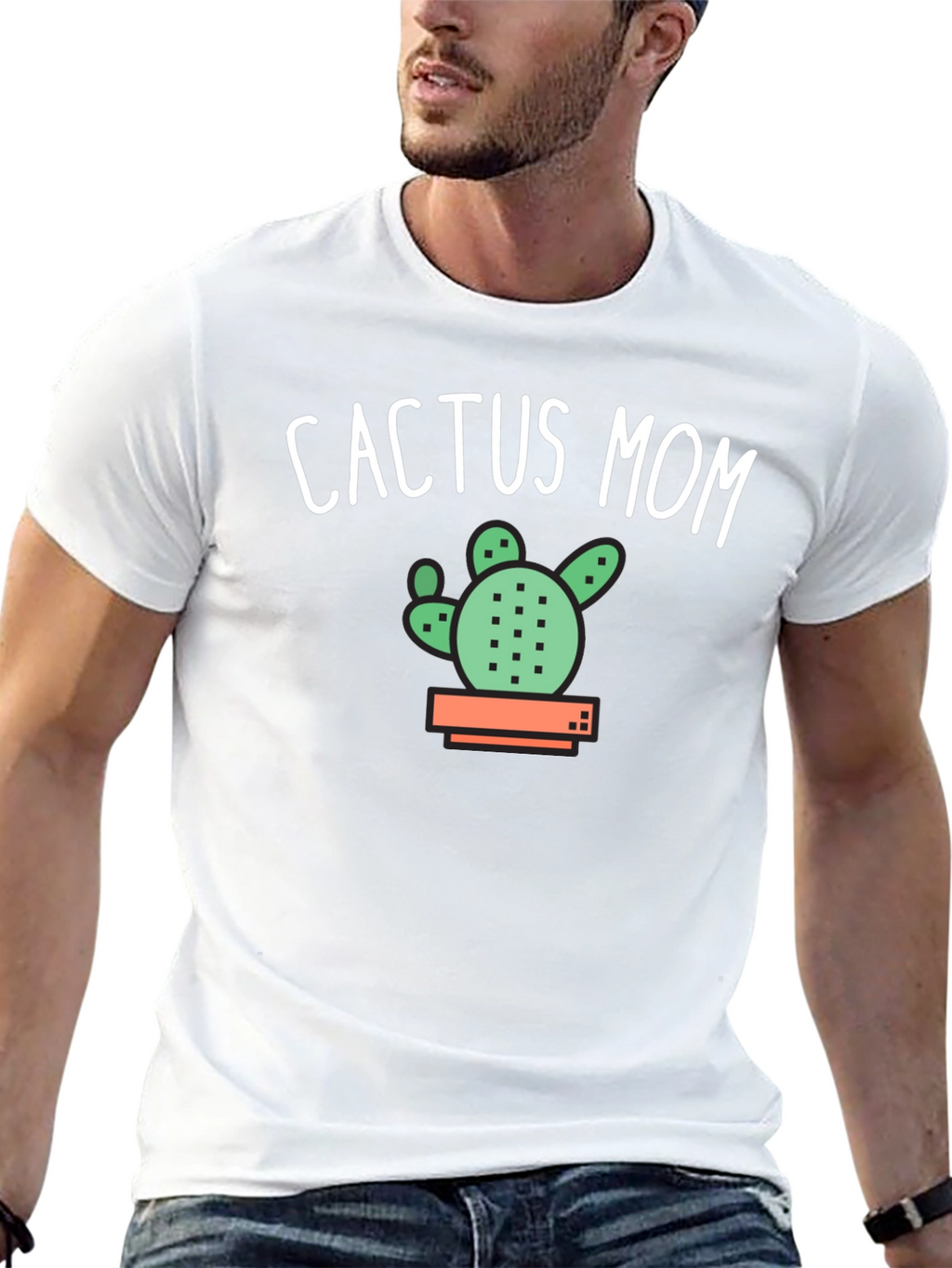 Cactus Mom Graphic Tee - Black