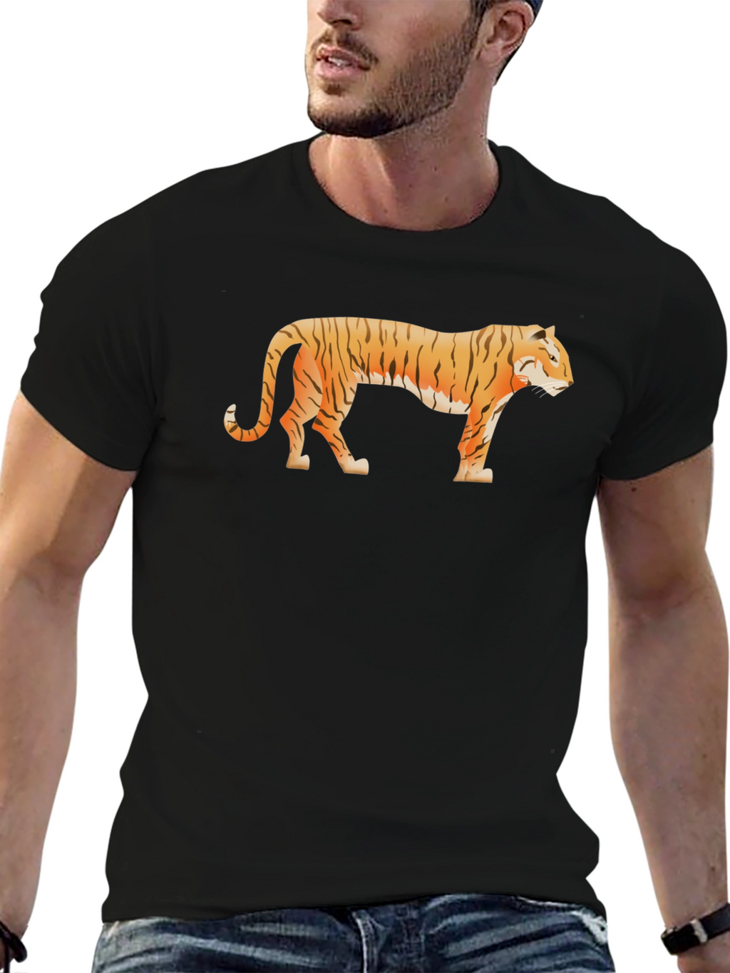 Black Tiger Graphic Tee