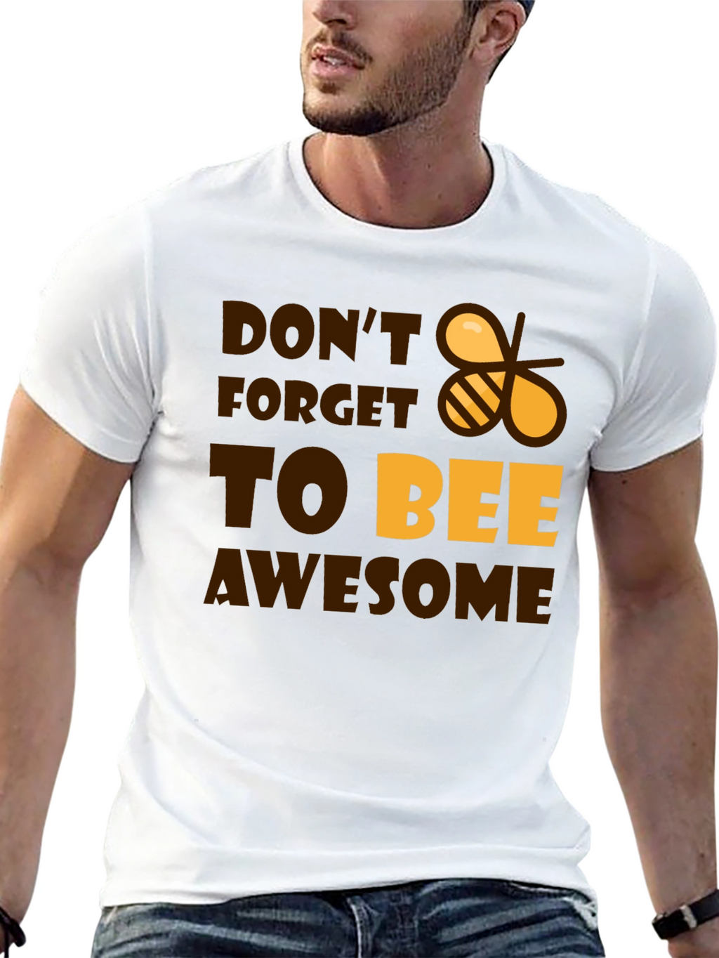 Dont Forget to Bee Awesome Black T-Shirt