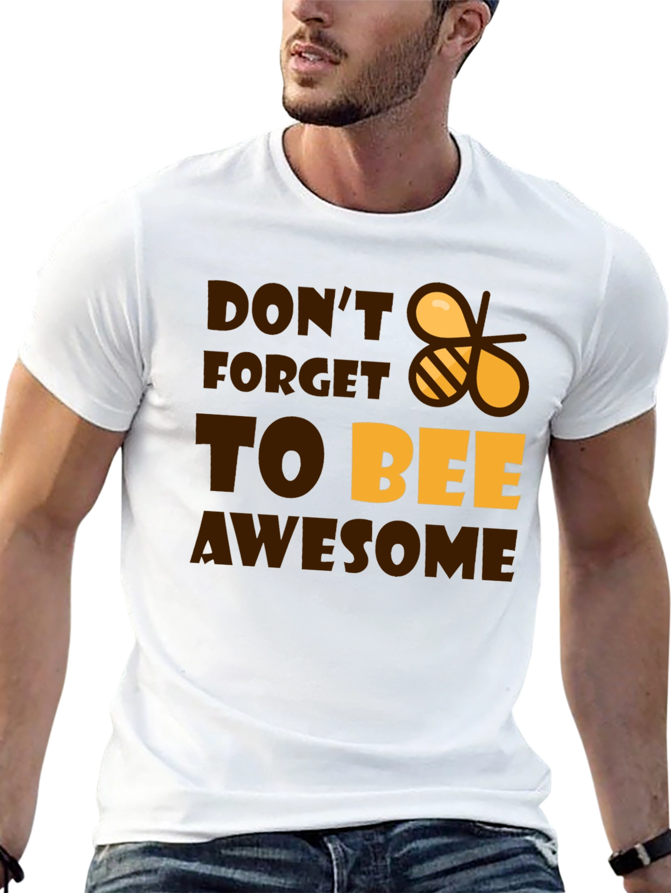 Dont Forget to Bee Awesome Black T-Shirt