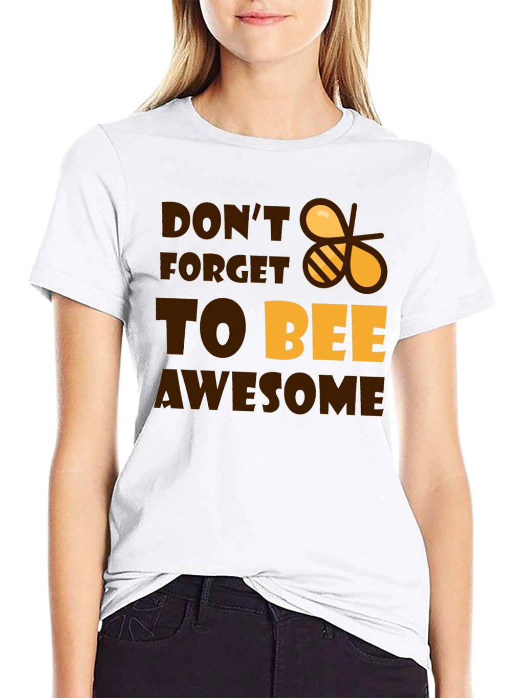 Dont Forget to Bee Awesome Black T-Shirt