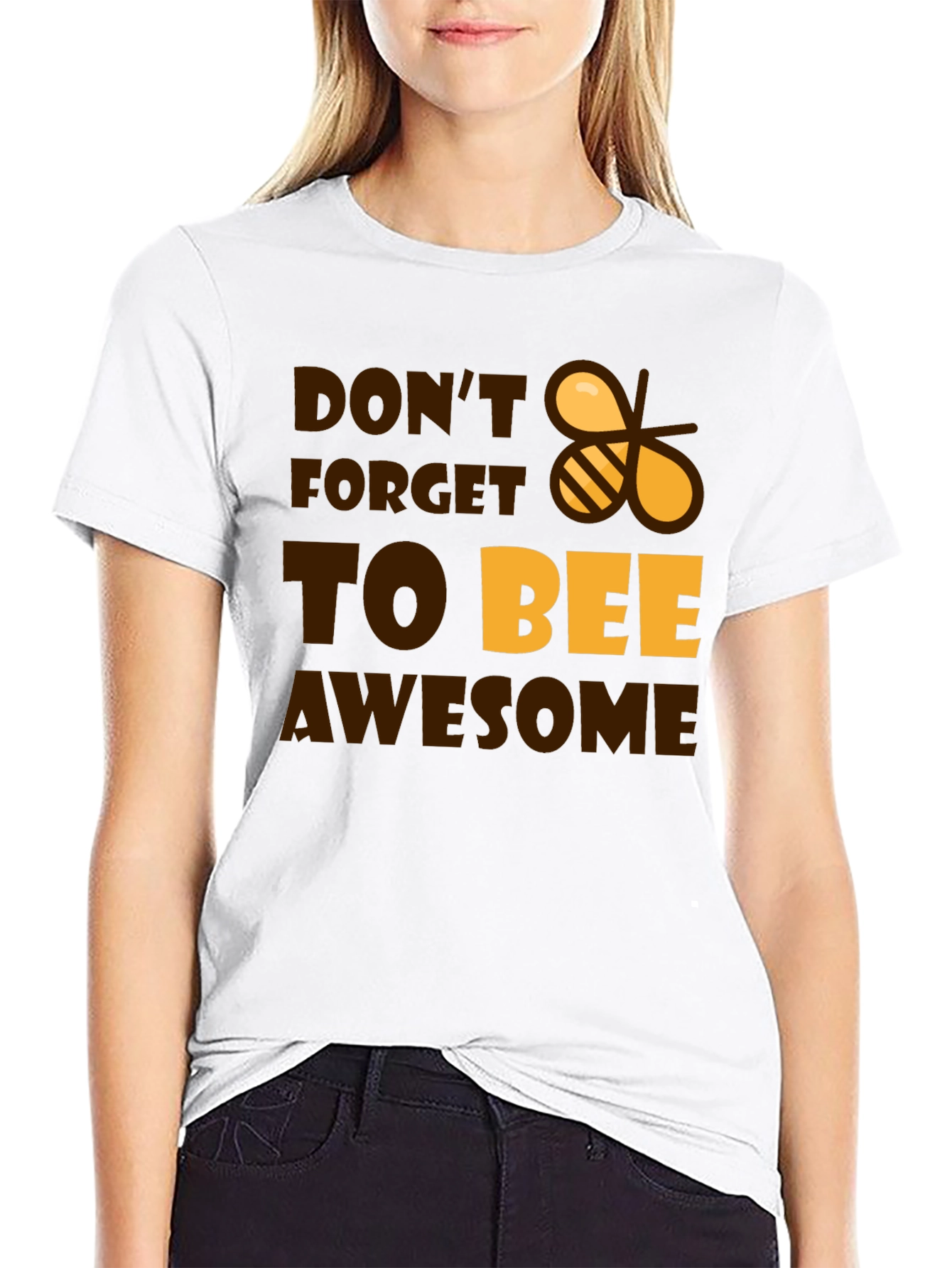 Dont Forget to Bee Awesome Black T-Shirt