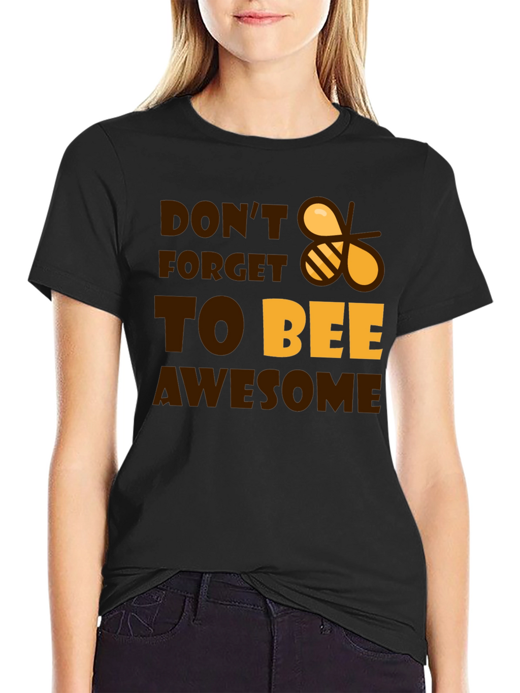 Dont Forget to Bee Awesome Black T-Shirt