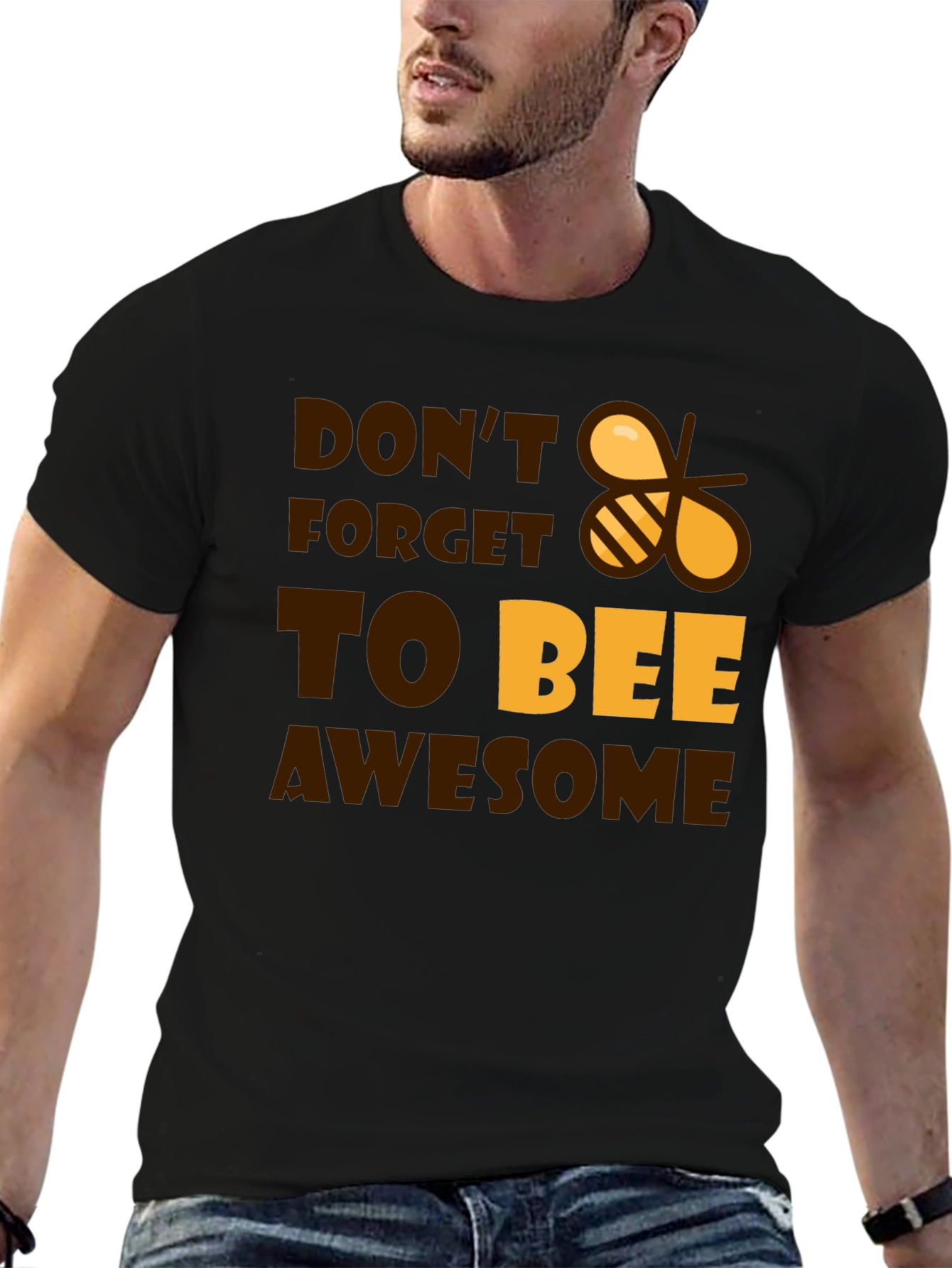 Dont Forget to Bee Awesome Black T-Shirt