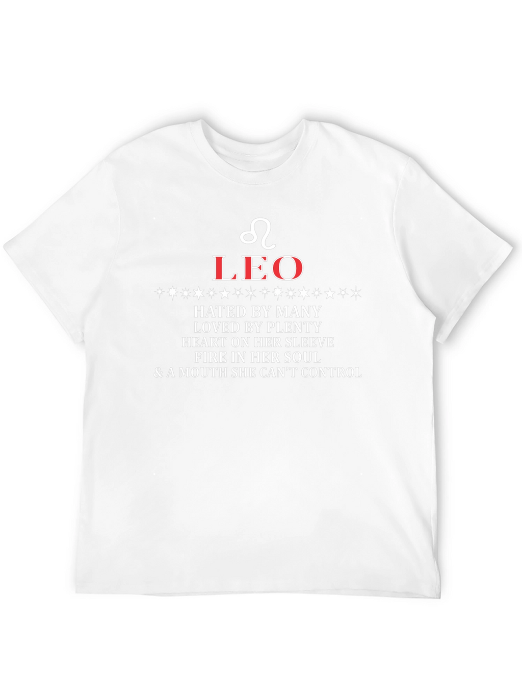 Leo Zodiac Graphic T-Shirt Fire Sign Tee