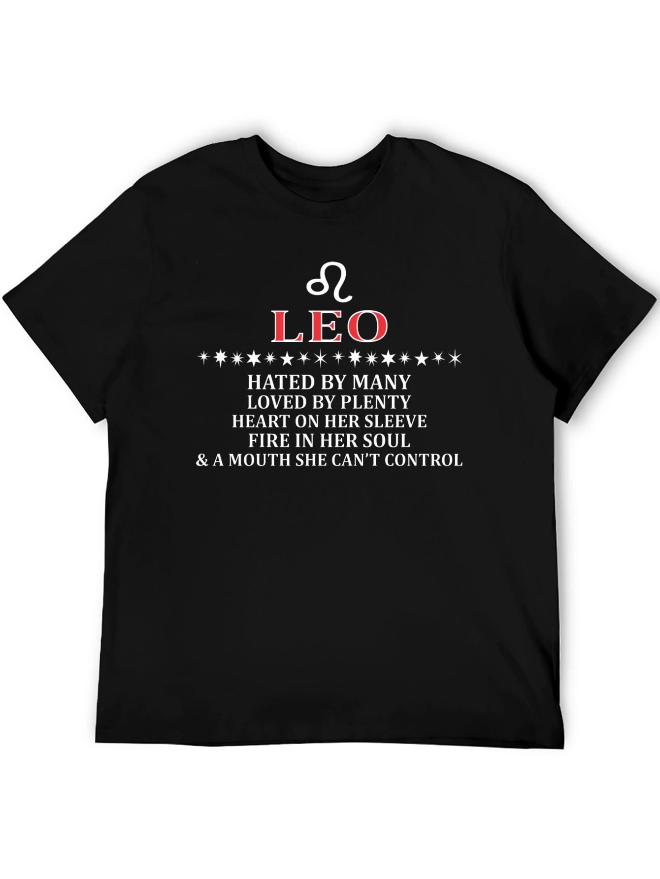 Leo Zodiac Graphic T-Shirt Fire Sign Tee