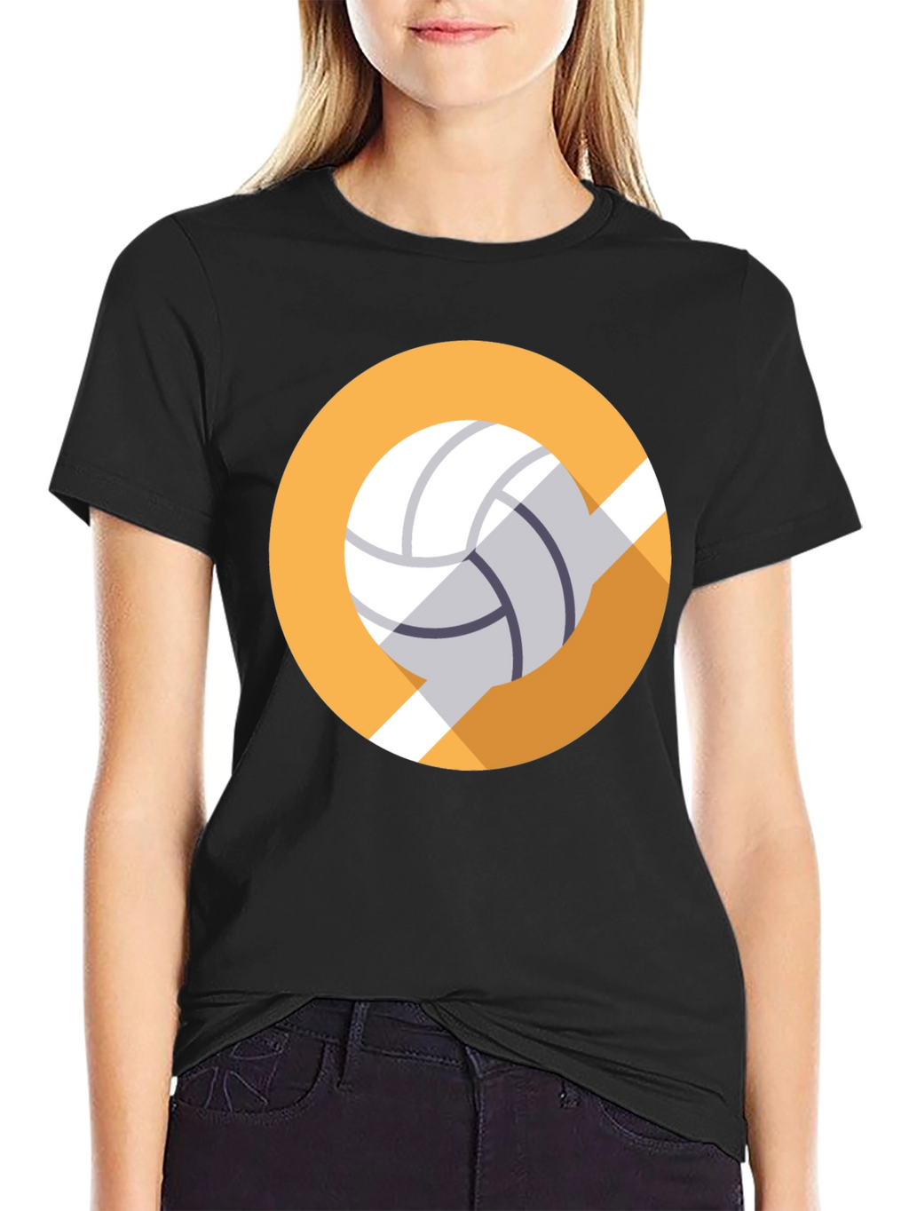 Volleyball Graphic Tee - Sporty Casual Style