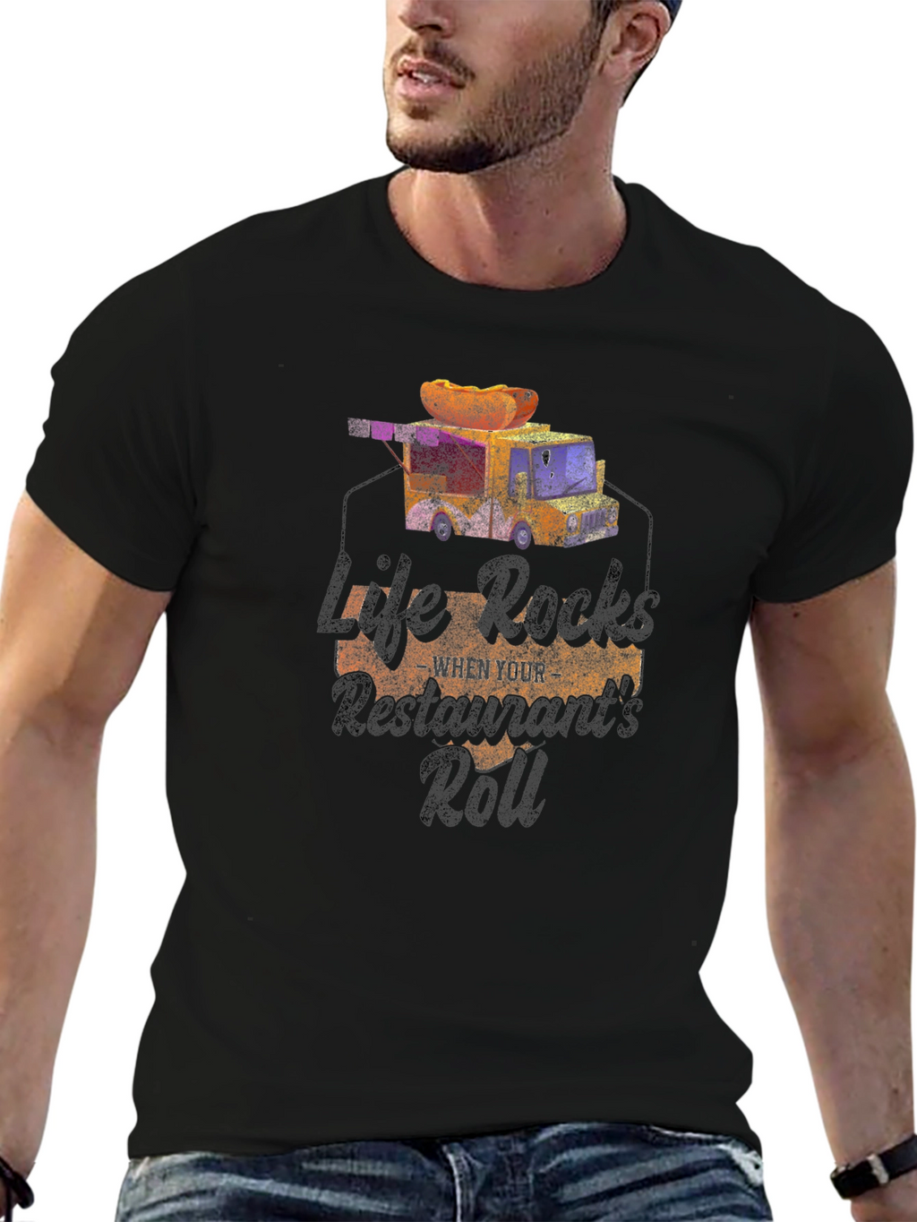 Life Rocks Restaurants Roll T-Shirt
