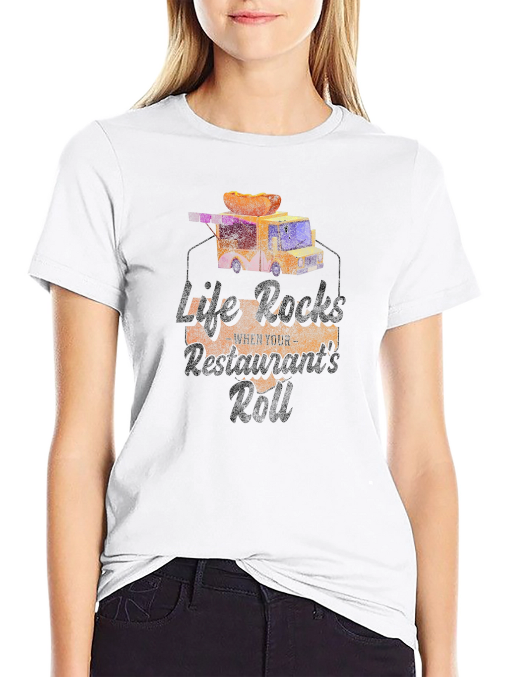 Life Rocks Restaurants Roll T-Shirt